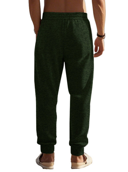 Men's  zipper cuffs slim fit sweatpants