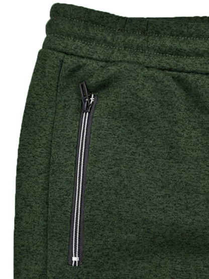 Men's  zipper cuffs slim fit sweatpants