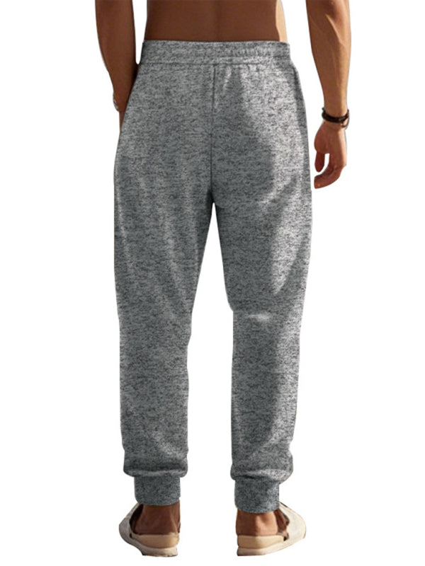 Men's  zipper cuffs slim fit sweatpants