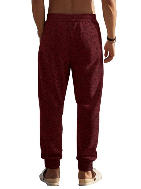 Men's  zipper cuffs slim fit sweatpants