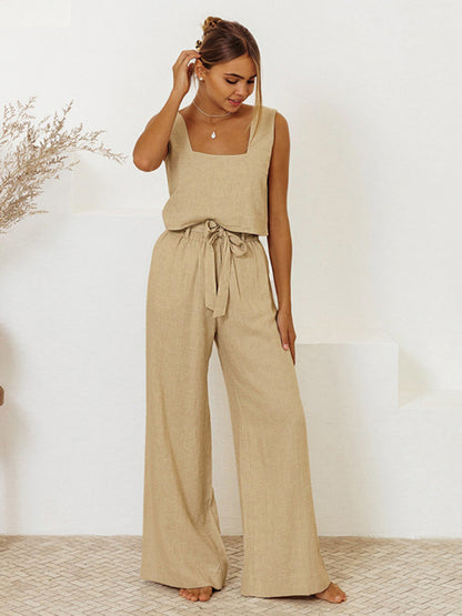 Women's Vest Sleeveless Trousers Loose Suit Fashion Suit