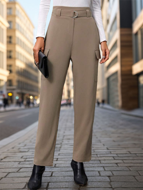 Women's lace-up commuter pocket trousers