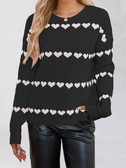 Women's Love Loose Sweater Cardigan