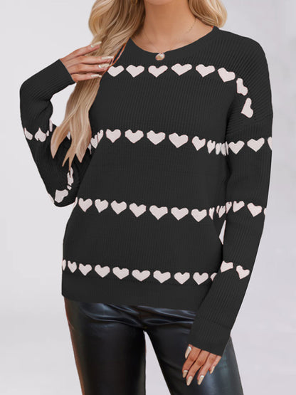 Women's Love Loose Sweater Cardigan