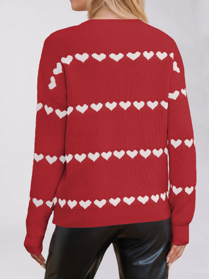 Women's Love Loose Sweater Cardigan