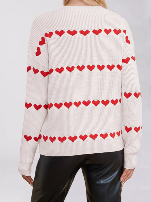 Women's Love Loose Sweater Cardigan