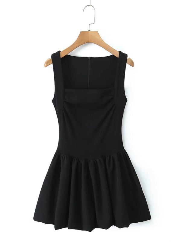 Women's Suspender Puffy Dress