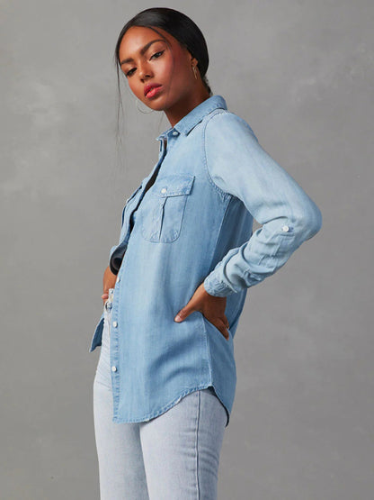 Women's long-sleeved denim