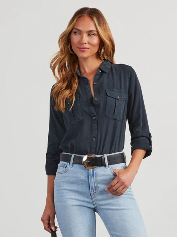 Women's long-sleeved denim