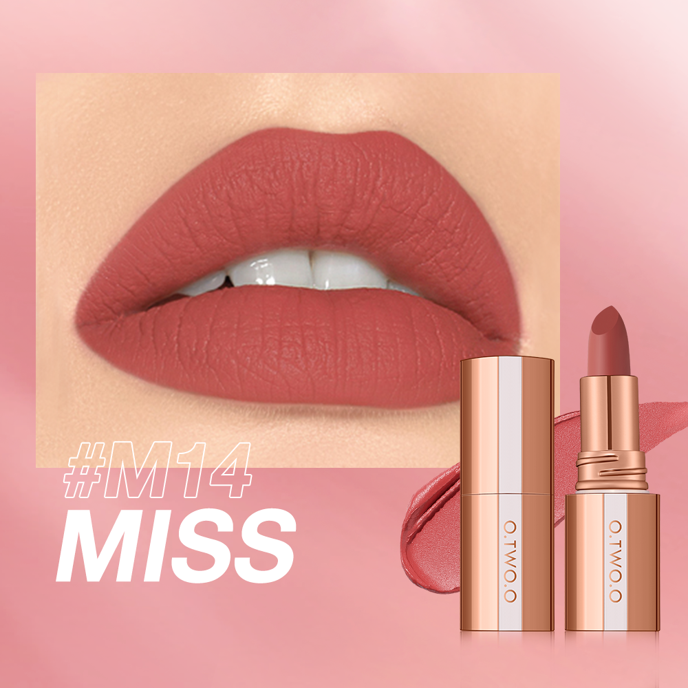 O.TWO.O INTENSE MISTY KISS LOCK COLOUR MATTE LIPSTICK 8 COLOURS