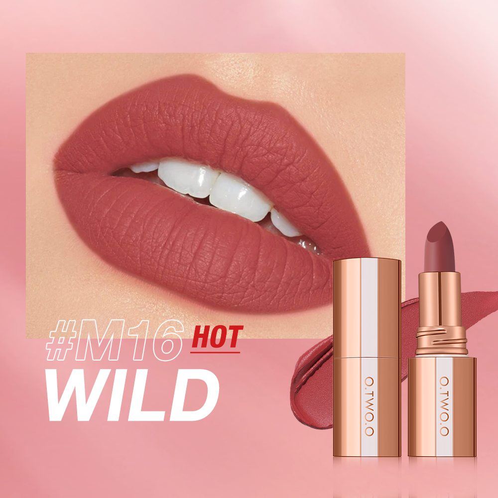 O.TWO.O INTENSE MISTY KISS LOCK COLOUR MATTE LIPSTICK 8 COLOURS