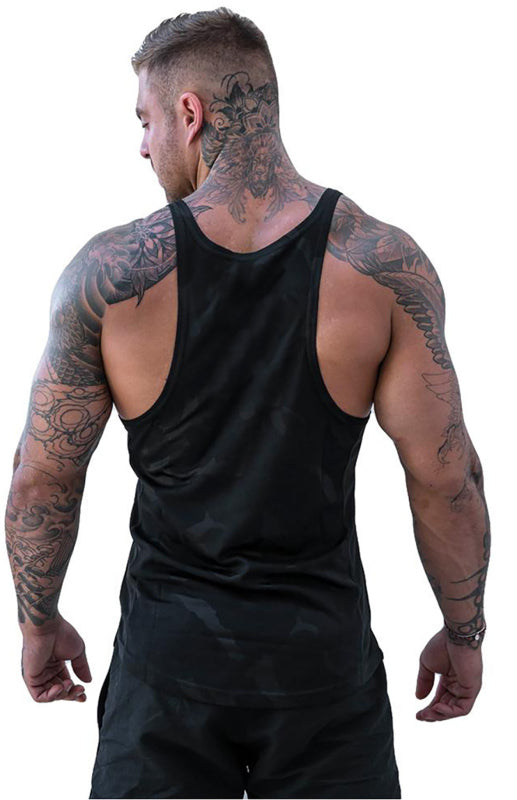 Men's Camouflage Print Breathable Quick Dry Sleeveless Tank Top - FashionistaDeal