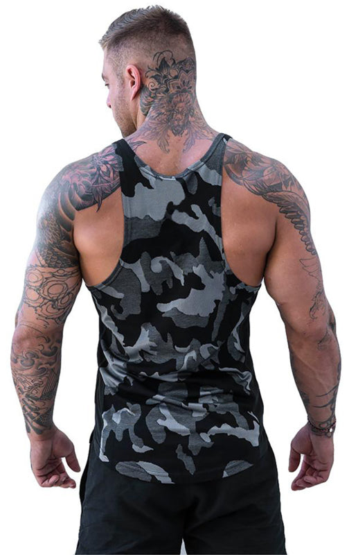 Men's Camouflage Print Breathable Quick Dry Sleeveless Tank Top - FashionistaDeal