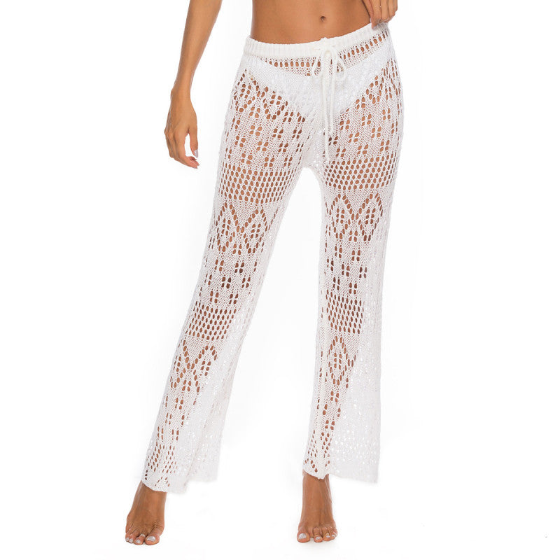 Sexy hollow knitted trousers nightclub style knitted beach pants - FashionistaDeal