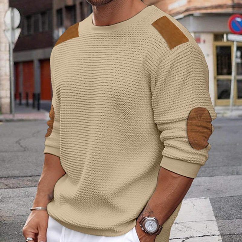 Men's casual pullover warm long sleeve sweater - FashionistaDeal