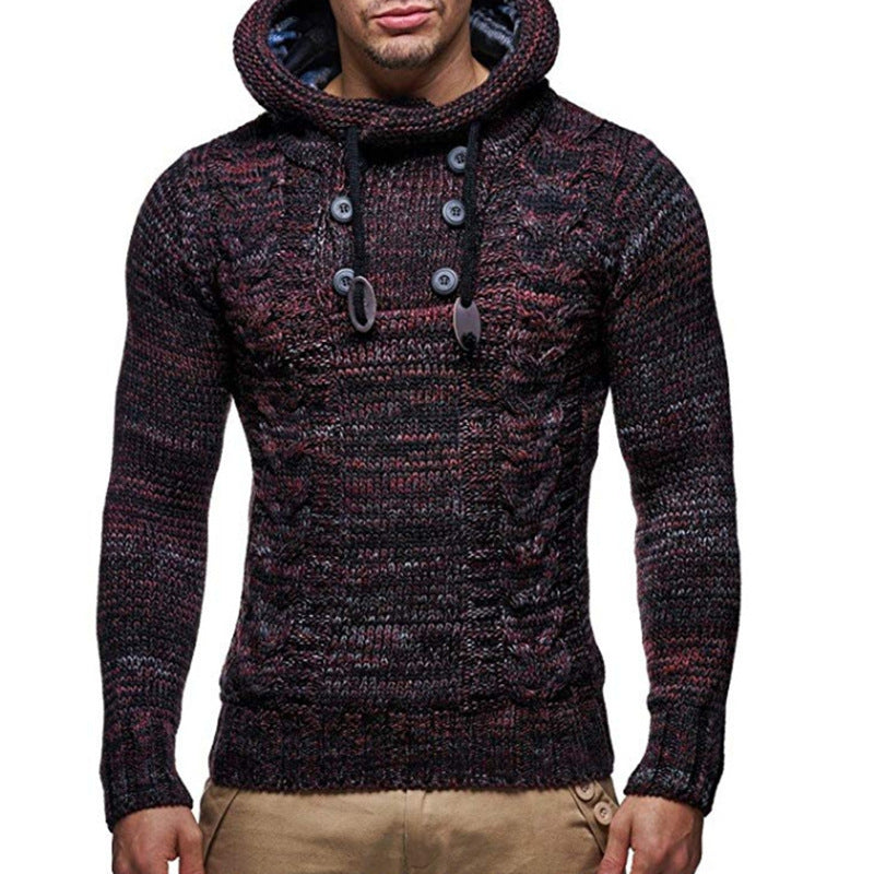 Men's casual pullover warm long sleeve sweater - FashionistaDeal