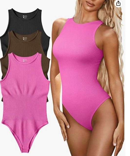 women‘s sexy round neck sleeveless bodysuit - FashionistaDeal