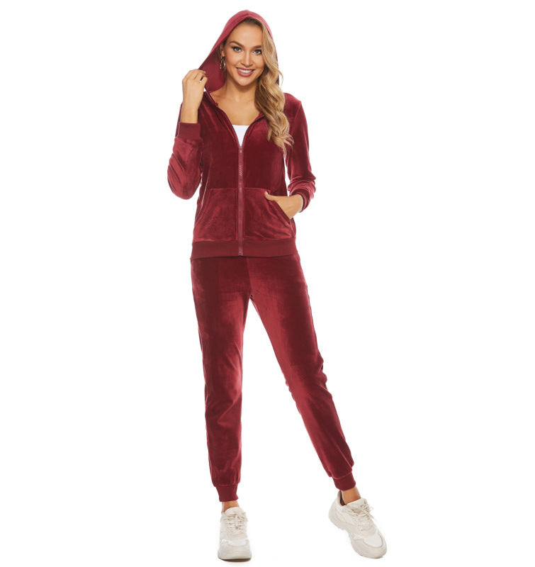 women's casual sweatshirt two piece suit set - FashionistaDeal