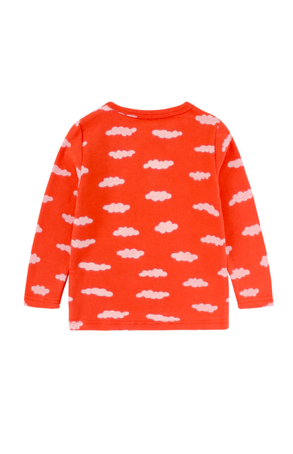 Children's Eyelash Cloud Print Brushed Children's Homewear Cotton Set - FashionistaDeal