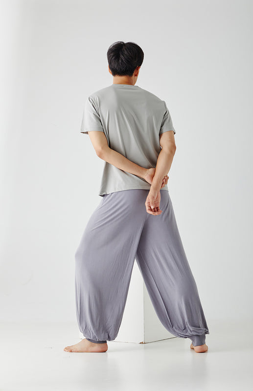 Men's home pants modal thin style loose and comfortable wide leg pants home clothes - FashionistaDeal