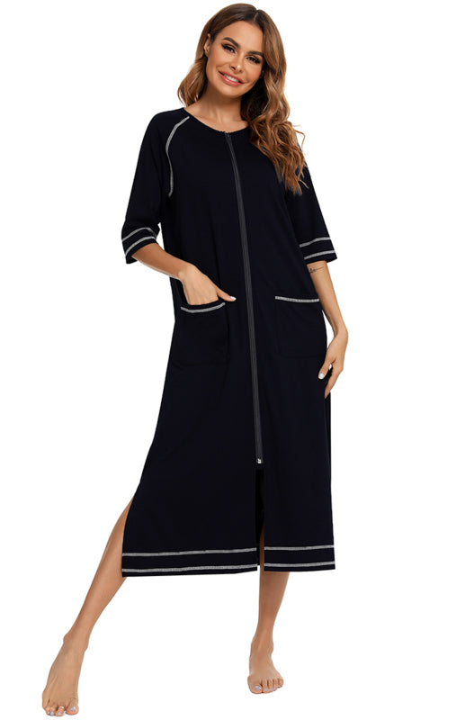 Ladies Loungewear Casual Loose Nightdress - FashionistaDeal