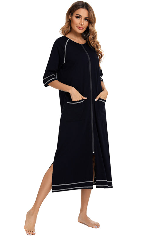 Ladies Loungewear Casual Loose Nightdress - FashionistaDeal