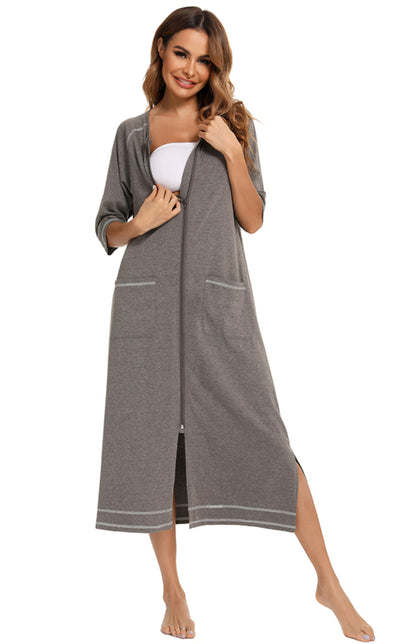 Ladies Loungewear Casual Loose Nightdress - FashionistaDeal