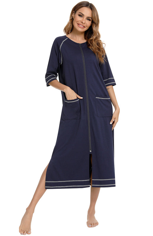 Ladies Loungewear Casual Loose Nightdress - FashionistaDeal