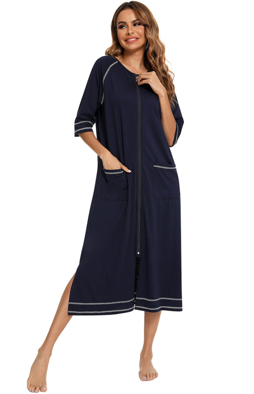 Ladies Loungewear Casual Loose Nightdress - FashionistaDeal