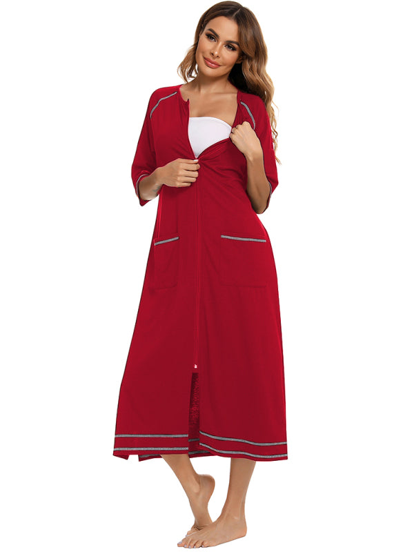 Ladies Loungewear Casual Loose Nightdress - FashionistaDeal