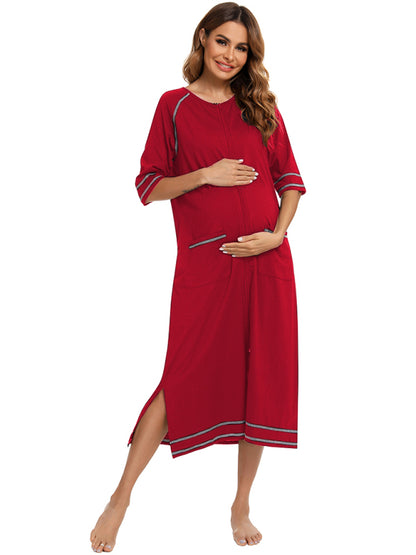 Ladies Loungewear Casual Loose Nightdress - FashionistaDeal