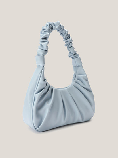 Underarm bag women's cloud pleat bag baguette one shoulder Messenger - FashionistaDeal