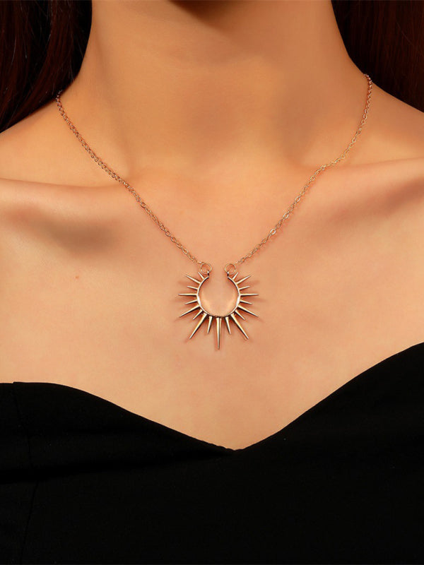 New Arrival Sunflower Pendant Necklace Retro Metal Clavicle Chain Fashion Creative Jewelry - FashionistaDeal