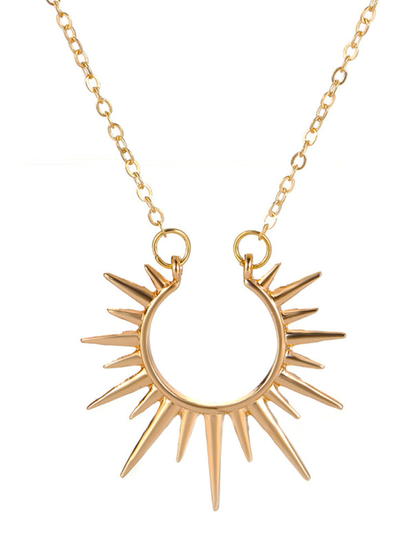 New Arrival Sunflower Pendant Necklace Retro Metal Clavicle Chain Fashion Creative Jewelry - FashionistaDeal