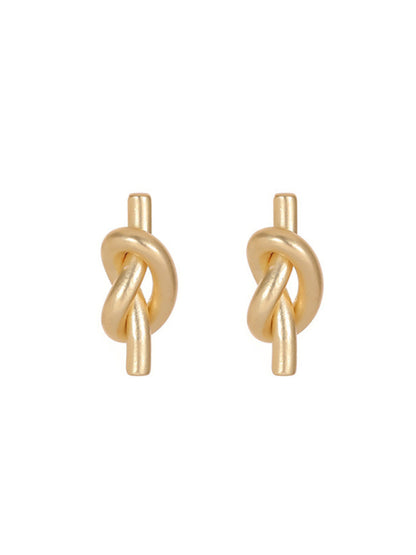 Knotted simple ins versatile retro earrings - FashionistaDeal