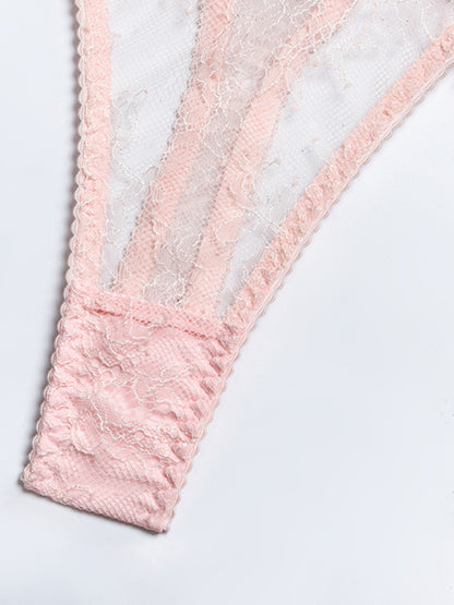 Sexy Lingerie-Lace Feather Sexy Lingerie Four-piece Set - FashionistaDeal