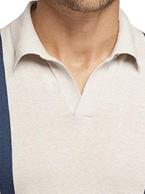 Polo Shirt With Lapel And Short Sleeves - FashionistaDeal