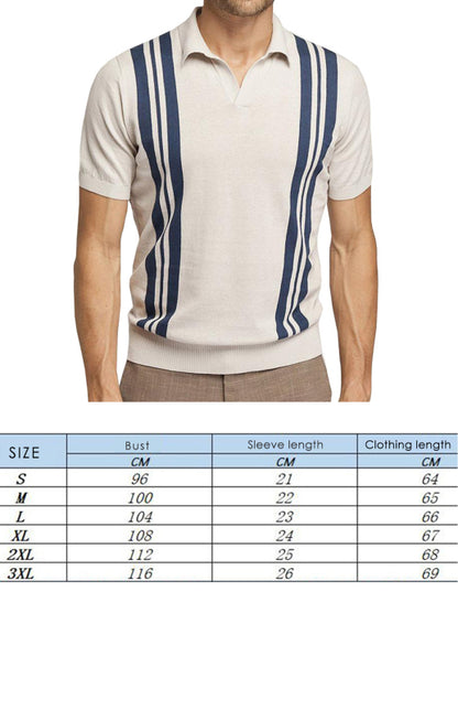 Polo Shirt With Lapel And Short Sleeves - FashionistaDeal