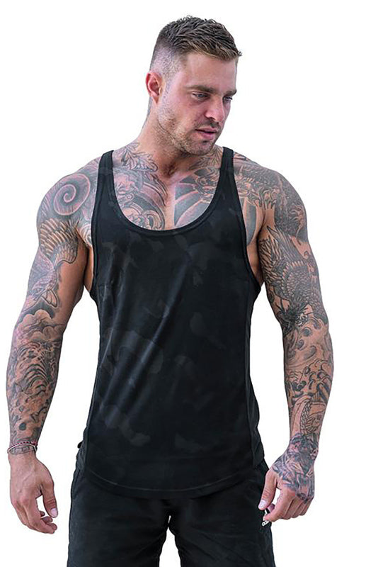 Men's Camouflage Print Breathable Quick Dry Sleeveless Tank Top - FashionistaDeal