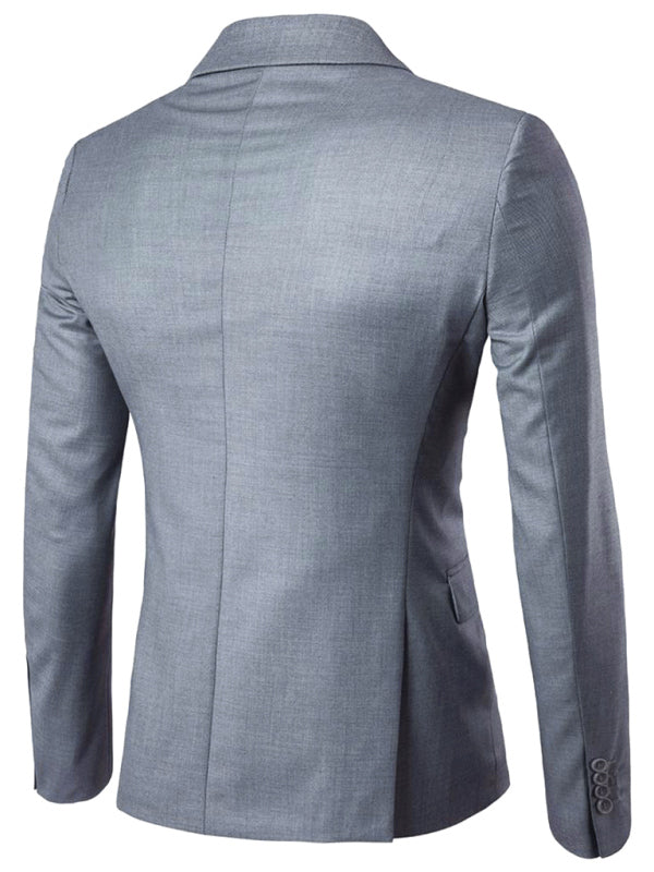 Men's Business Slim Suit Jacket Single Suit - FashionistaDeal