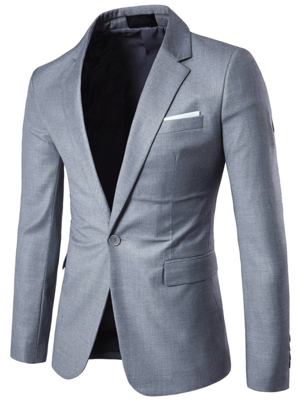 Men's Business Slim Suit Jacket Single Suit - FashionistaDeal