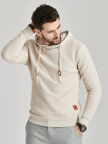 Hooded Pullover Knitwear Sports Casual Men's Sweater - FashionistaDeal