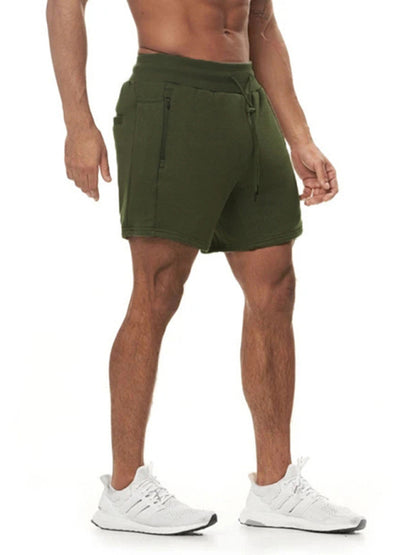 Men's Solid Color Sweat-wicking Running Shorts - FashionistaDeal