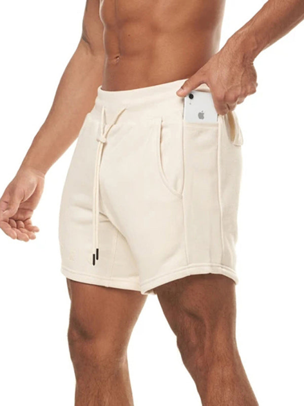 Men's Solid Color Sweat-wicking Running Shorts - FashionistaDeal