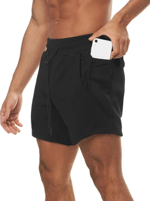 Men's Solid Color Sweat-wicking Running Shorts - FashionistaDeal