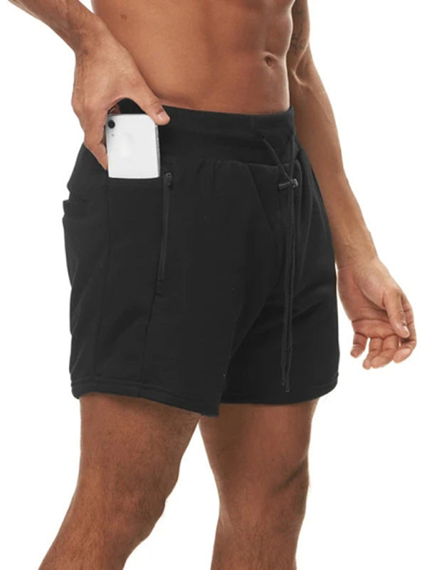 Men's Solid Color Sweat-wicking Running Shorts - FashionistaDeal