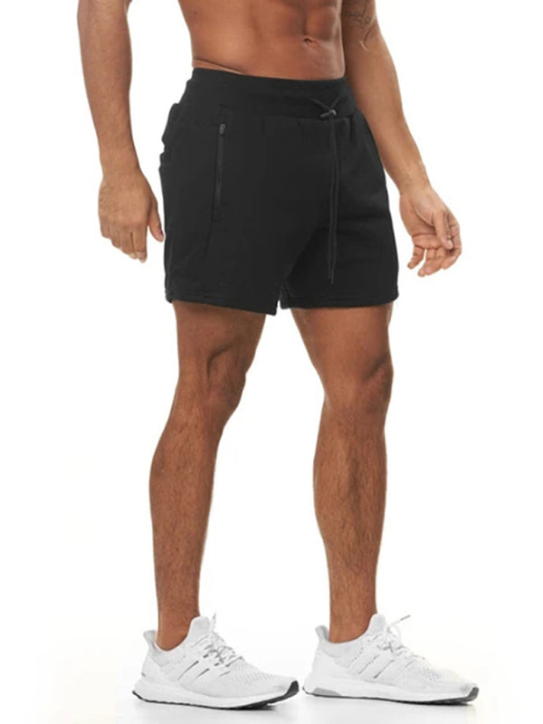 Men's Solid Color Sweat-wicking Running Shorts - FashionistaDeal