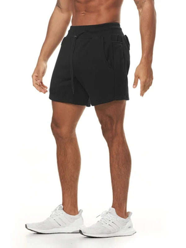 Men's Solid Color Sweat-wicking Running Shorts - FashionistaDeal