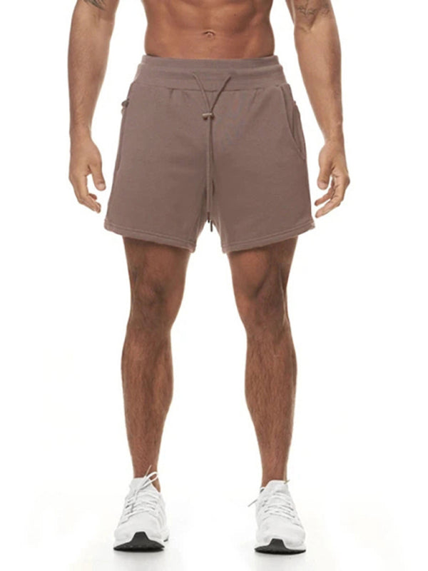 Men's Solid Color Sweat-wicking Running Shorts - FashionistaDeal