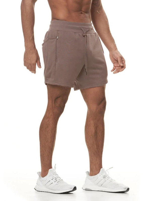 Men's Solid Color Sweat-wicking Running Shorts - FashionistaDeal